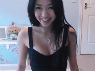 Lovely asian on cam teasing and bating HD